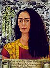 Frida Kahlo Self Portrait with Loose Hair painting